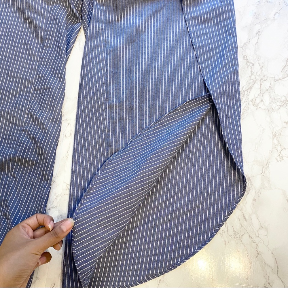 Anthropologie DREW Whitney Pant Striped Blue Small - Picture 8 of 11